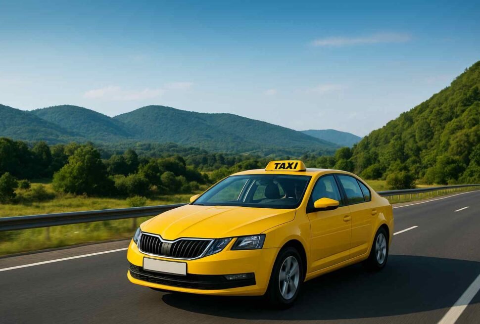 Outstation taxi departing from Delhi for a road trip