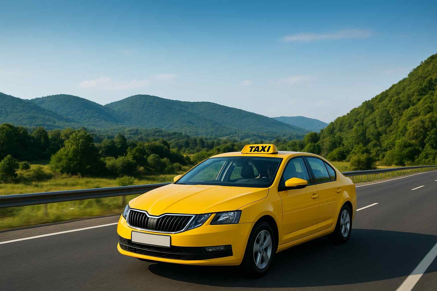 Outstation taxi departing from Delhi for a road trip