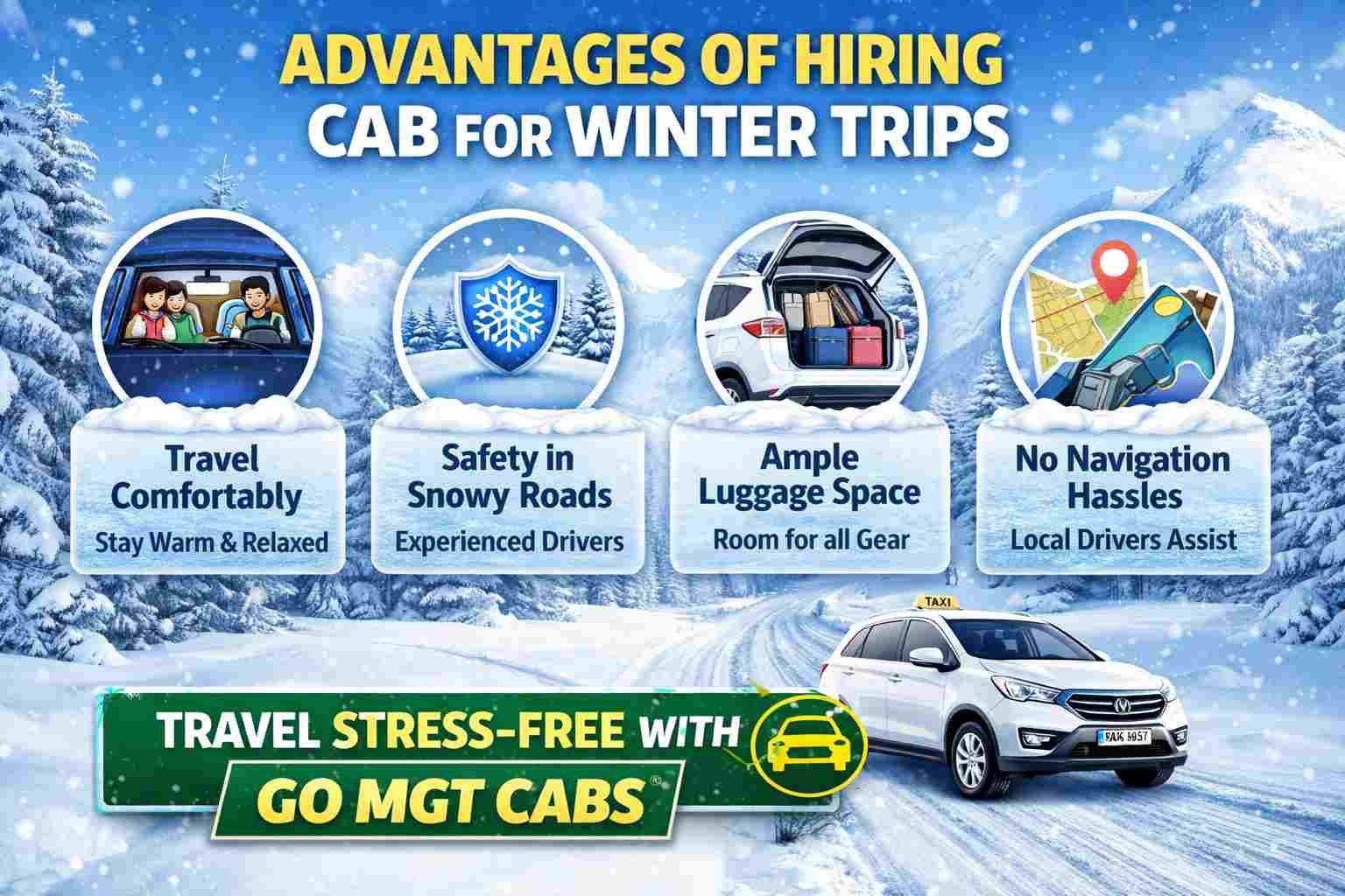 advantages of hiring cab for winter trips