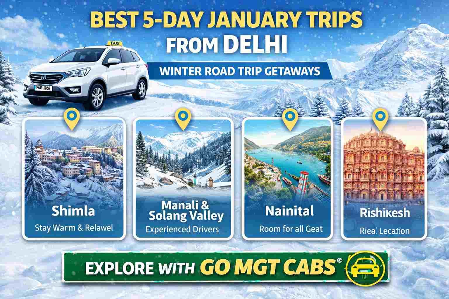 best 5 day January trips from Delhi